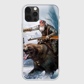 Чехол для iPhone 12 Pro Max с принтом Медведь в Петрозаводске, Силикон |  | медведь | мишка | патриот | россия | я русский