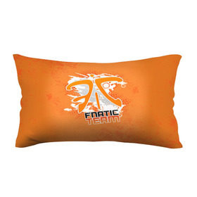 Подушка 3D антистресс с принтом Fnatic team в Петрозаводске, наволочка — 100% полиэстер, наполнитель — вспененный полистирол | состоит из подушки и наволочки на молнии | 