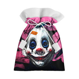 Подарочный 3D мешок с принтом Клоун в Петрозаводске, 100% полиэстер | Размер: 29*39 см | halloween | злодей | злой | клоун | монстр | хэлоуин