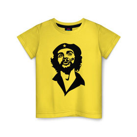 Детская футболка хлопок с принтом Че Гевара в Петрозаводске, 100% хлопок | круглый вырез горловины, полуприлегающий силуэт, длина до линии бедер | che | cuba | гевара | куба | латиноамериканский революционер | че | чегевара
