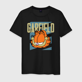 Мужская футболка хлопок с принтом Garfield Radical в Петрозаводске, 100% хлопок | прямой крой, круглый вырез горловины, длина до линии бедер, слегка спущенное плечо. | Тематика изображения на принте: garfield radical гарфилд кот