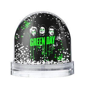 Снежный шар с принтом Green Day в Петрозаводске, Пластик | Изображение внутри шара печатается на глянцевой фотобумаге с двух сторон | green day | rock | грин дей | рок