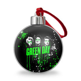 Ёлочный шар с принтом Green Day в Петрозаводске, Пластик | Диаметр: 77 мм | green day | rock | грин дей | рок