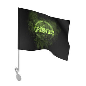 Флаг для автомобиля с принтом Green Day в Петрозаводске, 100% полиэстер | Размер: 30*21 см | Тематика изображения на принте: green day | rock | грин дей | рок