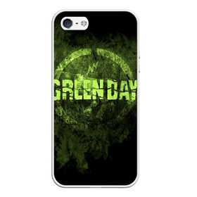 Чехол для Apple iPhone 5/5S силиконовый с принтом Green Day в Петрозаводске, Силикон | Область печати: задняя сторона чехла, без боковых панелей | green day | rock | грин дей | рок
