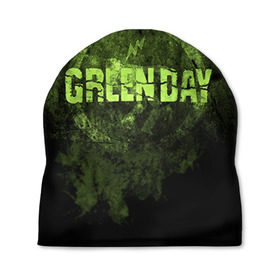 Шапка 3D с принтом Green Day в Петрозаводске, 100% полиэстер | универсальный размер, печать по всей поверхности изделия | green day | rock | грин дей | рок