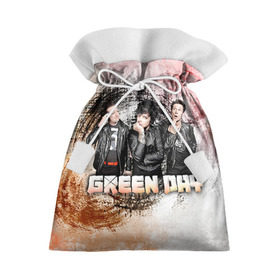 Подарочный 3D мешок с принтом Green Day в Петрозаводске, 100% полиэстер | Размер: 29*39 см | green day | rock | грин дей | рок
