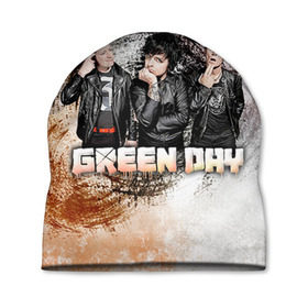 Шапка 3D с принтом Green Day в Петрозаводске, 100% полиэстер | универсальный размер, печать по всей поверхности изделия | green day | rock | грин дей | рок