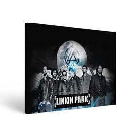Холст прямоугольный с принтом Linkin Park в Петрозаводске, 100% ПВХ |  | linkin park | rock | линкин парк | рок