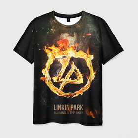 Мужская футболка 3D с принтом Linkin Park в Петрозаводске, 100% полиэфир | прямой крой, круглый вырез горловины, длина до линии бедер | linkin park | rock | линкин парк | рок