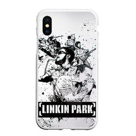 Чехол для iPhone XS Max матовый с принтом Linkin Park в Петрозаводске, Силикон | Область печати: задняя сторона чехла, без боковых панелей | linkin park | rock | линкин парк | рок