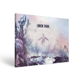 Холст прямоугольный с принтом Linkin Park в Петрозаводске, 100% ПВХ |  | linkin park | rock | линкин парк | рок