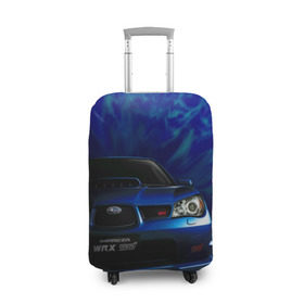 Чехол для чемодана 3D с принтом Subaru в Петрозаводске, 86% полиэфир, 14% спандекс | двустороннее нанесение принта, прорези для ручек и колес | impreza | jdm | sti | subaru | wrx