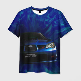 Мужская футболка 3D с принтом Subaru в Петрозаводске, 100% полиэфир | прямой крой, круглый вырез горловины, длина до линии бедер | Тематика изображения на принте: impreza | jdm | sti | subaru | wrx
