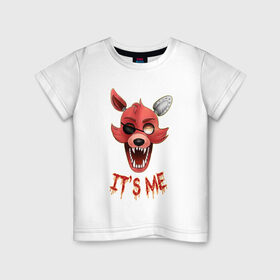 Детская футболка хлопок с принтом Five nights at Freddy`s Foxy в Петрозаводске, 100% хлопок | круглый вырез горловины, полуприлегающий силуэт, длина до линии бедер | фнаф