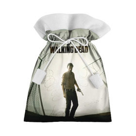 Подарочный 3D мешок с принтом The Walking Dead в Петрозаводске, 100% полиэстер | Размер: 29*39 см | зомби