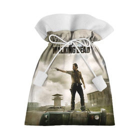 Подарочный 3D мешок с принтом The Walking Dead в Петрозаводске, 100% полиэстер | Размер: 29*39 см | Тематика изображения на принте: зомби