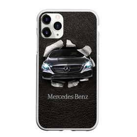 Чехол для iPhone 11 Pro матовый с принтом Mercedes в Петрозаводске, Силикон |  | amg | benz | mercedes | бенс | бенц | кожа | мерседес