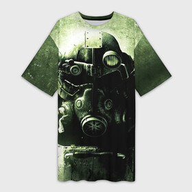 Платье-футболка 3D с принтом Fallout в Петрозаводске,  |  | fallout | бункер | постапокалиптические | фалаут | фаллаут | фолаут | фоллаут