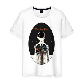 Мужская футболка хлопок с принтом Three Days Grace Human в Петрозаводске, 100% хлопок | прямой крой, круглый вырез горловины, длина до линии бедер, слегка спущенное плечо. | three days grace