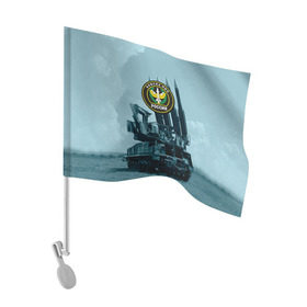 Флаг для автомобиля с принтом Войска Противовоздушной обороны в Петрозаводске, 100% полиэстер | Размер: 30*21 см | армия | войска | всадники апокалипсиса | пво | ракетчики | тополя