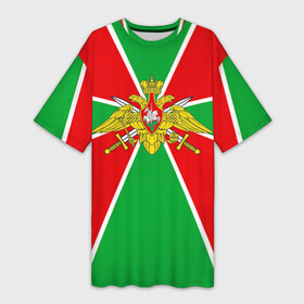 Платье-футболка 3D с принтом Пограничные войска в Петрозаводске,  |  | армия | войска | пограничники | погранцы | силовые структуры