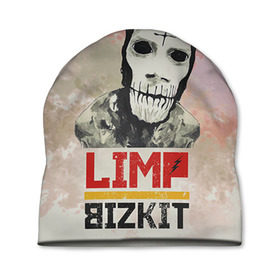 Шапка 3D с принтом Limp Bizkit в Петрозаводске, 100% полиэстер | универсальный размер, печать по всей поверхности изделия | bizkit | limp | limp bizkit | бизкит | лимп | лимп бизкит | лимпбизкит | рок