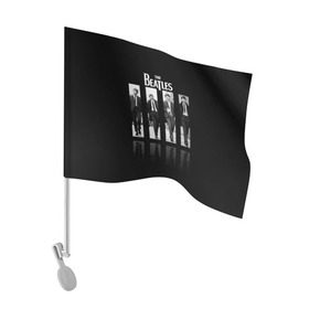 Флаг для автомобиля с принтом The Beatles в Петрозаводске, 100% полиэстер | Размер: 30*21 см | beatles | rock | the beatles | битлз | битлс | битлы | рок