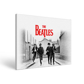 Холст прямоугольный с принтом The Beatles в Петрозаводске, 100% ПВХ |  | beatles | rock | the beatles | битлз | битлс | битлы | рок