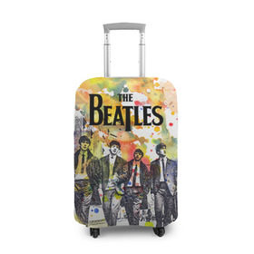 Чехол для чемодана 3D с принтом The Beatles в Петрозаводске, 86% полиэфир, 14% спандекс | двустороннее нанесение принта, прорези для ручек и колес | beatles | rock | the beatles | битлз | битлс | битлы | рок