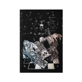 Обложка для паспорта матовая кожа с принтом Five Nights At Freddy`s в Петрозаводске, натуральная матовая кожа | размер 19,3 х 13,7 см; прозрачные пластиковые крепления | five nights at freddys | fnaf | freddy | игры | медведь | мишка | фнаф | фредди
