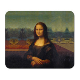 Коврик прямоугольный с принтом Леонардо да Винчи - Мона Лиза в Петрозаводске, натуральный каучук | размер 230 х 185 мм; запечатка лицевой стороны | Тематика изображения на принте: картина | леонардо да винчи | лиза | мона | мона лиза | художник