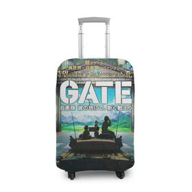 Чехол для чемодана 3D с принтом GATE в Петрозаводске, 86% полиэфир, 14% спандекс | двустороннее нанесение принта, прорези для ручек и колес | Тематика изображения на принте: gate | врата | ёдзи | лейла | рори | тука