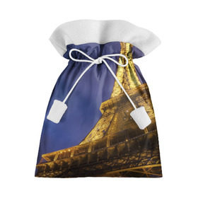 Подарочный 3D мешок с принтом Эйфелева башня в Петрозаводске, 100% полиэстер | Размер: 29*39 см | париж | эйфелева башня
