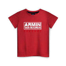 Детская футболка хлопок с принтом Armin van Buuren Embrace в Петрозаводске, 100% хлопок | круглый вырез горловины, полуприлегающий силуэт, длина до линии бедер | armin van buuren | embrace | trance | только для личный витринarmin