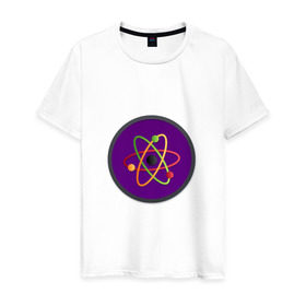 Мужская футболка хлопок с принтом Science в Петрозаводске, 100% хлопок | прямой крой, круглый вырез горловины, длина до линии бедер, слегка спущенное плечо. | science | наука | физика | химия
