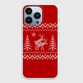 Чехол для iPhone 13 Pro с принтом Свитер с оленями в Петрозаводске,  |  | deer | new year | sweater | winter | зима | новый год | олени | рождество | с новым годом | сhristmas | свитер
