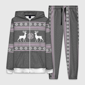 Женский костюм 3D с принтом Свитер с оленями в Петрозаводске,  |  | deer | new year | sweater | winter | зима | новый год | олени | рождество | сhristmas | свитер