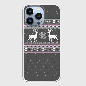 Чехол для iPhone 13 Pro с принтом Свитер с оленями в Петрозаводске,  |  | deer | new year | sweater | winter | зима | новый год | олени | рождество | сhristmas | свитер