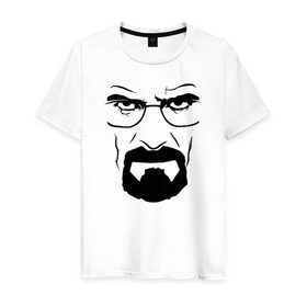 Мужская футболка хлопок с принтом Breaking Bad в Петрозаводске, 100% хлопок | прямой крой, круглый вырез горловины, длина до линии бедер, слегка спущенное плечо. | хайзенберг