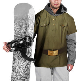 Накидка на куртку 3D с принтом Солдатская форма в Петрозаводске, 100% полиэстер |  | Тематика изображения на принте: 23 | армейская | армия | защитник | отечества | солдат | февраля | форма