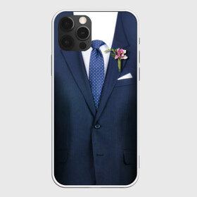Чехол для iPhone 12 Pro Max с принтом Жених в Петрозаводске, Силикон |  | бутоньерка | жених | костюм | муж | пиджак | свадьба | семья