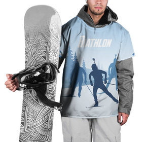 Накидка на куртку 3D с принтом Биатлон в Петрозаводске, 100% полиэстер |  | biathlon | sport | winter | биатлон | биатлонисты | зимние виды спорта | спорт | стрельба
