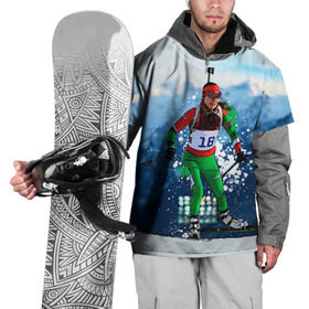 Накидка на куртку 3D с принтом Биатлон в Петрозаводске, 100% полиэстер |  | biathlon | sport | winter | биатлон | биатлонисты | зимние виды спорта | спорт | стрельба