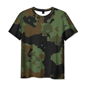 Мужская футболка 3D с принтом Камуфляж Вельветовый эффект в Петрозаводске, 100% полиэфир | прямой крой, круглый вырез горловины, длина до линии бедер | camo | camouflage | military | камо