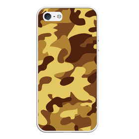 Чехол для iPhone 5/5S матовый с принтом Пустынный камуфляж в Петрозаводске, Силикон | Область печати: задняя сторона чехла, без боковых панелей | camo | camouflage | military | камо