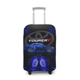 Чехол для чемодана 3D с принтом Toyota chaser в Петрозаводске, 86% полиэфир, 14% спандекс | двустороннее нанесение принта, прорези для ручек и колес | chaser | jzx100 | tourer | tourer v | toyota | v | тоёта | тойота | турер ви | турик | чайзер | чайник