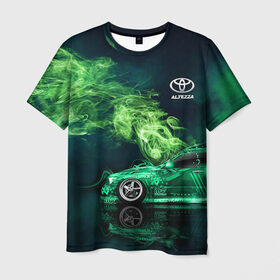 Мужская футболка 3D с принтом Toyota Altezza в Петрозаводске, 100% полиэфир | прямой крой, круглый вырез горловины, длина до линии бедер | Тематика изображения на принте: altezza | jdm | toyota | альтеза | ждм | тоёта | тойота