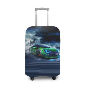 Чехол для чемодана 3D с принтом Toyota FT-86 в Петрозаводске, 86% полиэфир, 14% спандекс | двустороннее нанесение принта, прорези для ручек и колес | ft 86 | toyota | тоёта | тойота