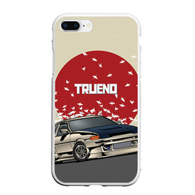 Чехол для iPhone 7Plus/8 Plus матовый с принтом Toyota Trueno ae86 в Петрозаводске, Силикон | Область печати: задняя сторона чехла, без боковых панелей | 86 | corolla | crane | hachiroku | jdm | toyota | trueno | ае86 | журавлики | тоёта | тойота | труено | хачироку | япония